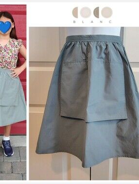 Coco Blanc Slate/Blue-Gray Skirt (NJ Brand)